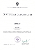 Certifikát odbornosti ČKAIT 2012
